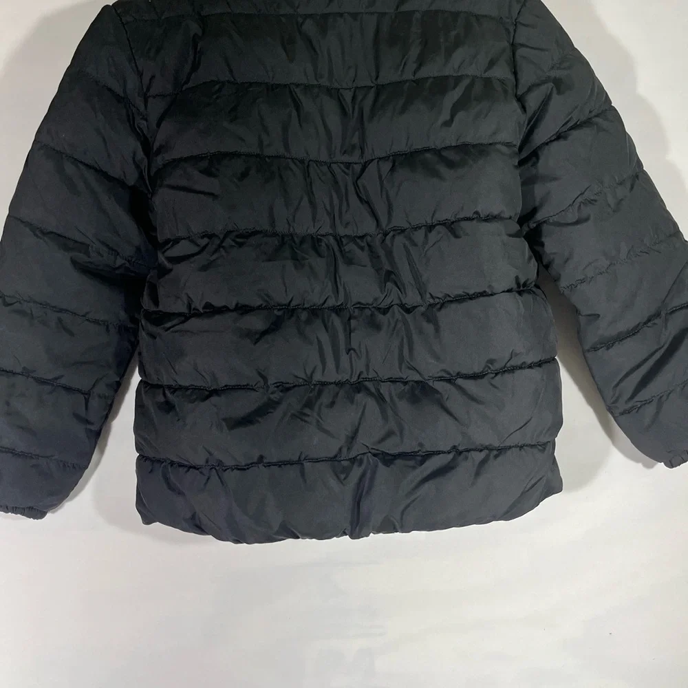 THE CHILDREN PLACE YOUTH‎ PUFFER COAT ZIP UP POCKETS LG 10-12 BLACK NEW